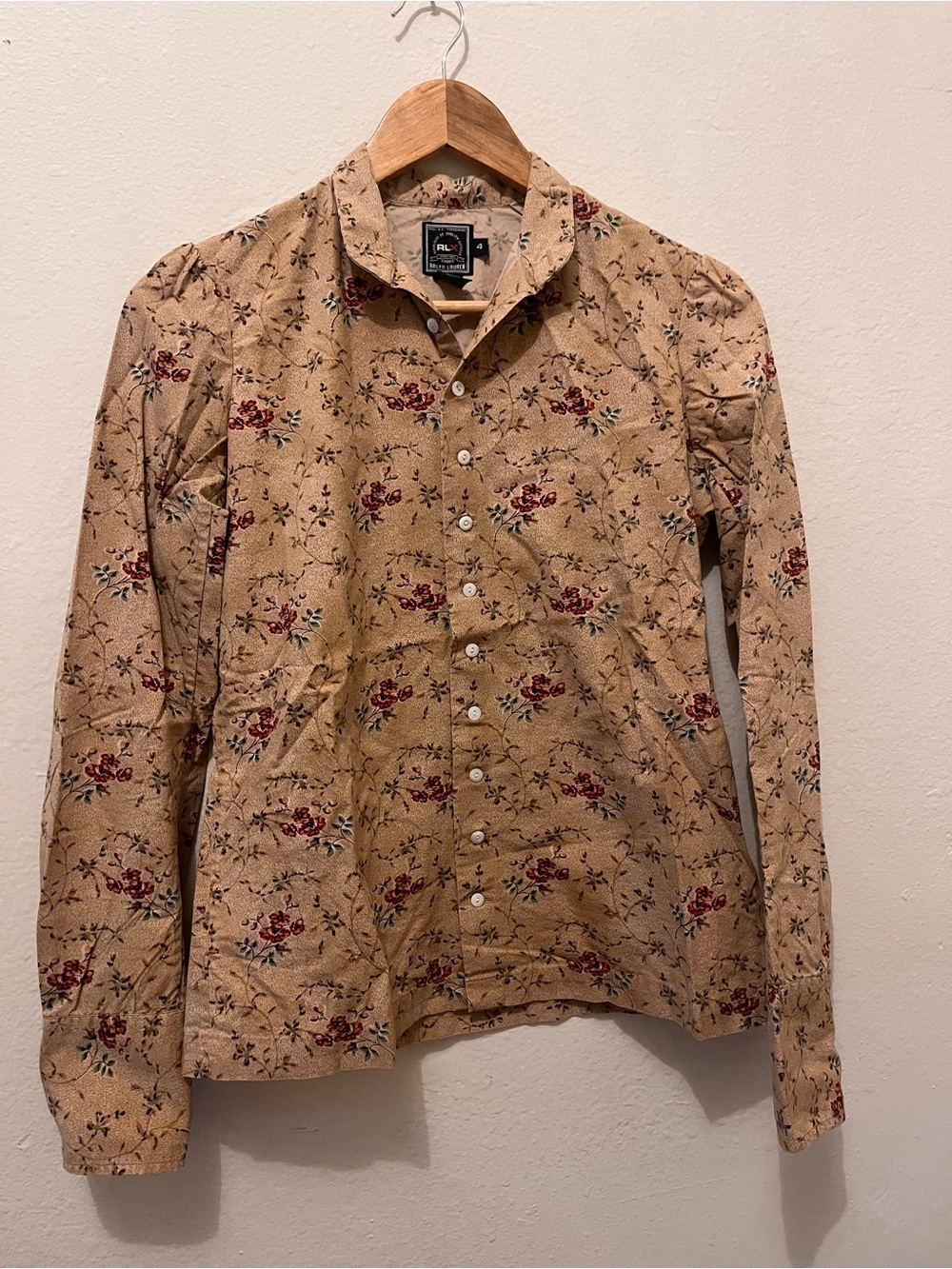 Vintage floral Ralph Lauren button down top